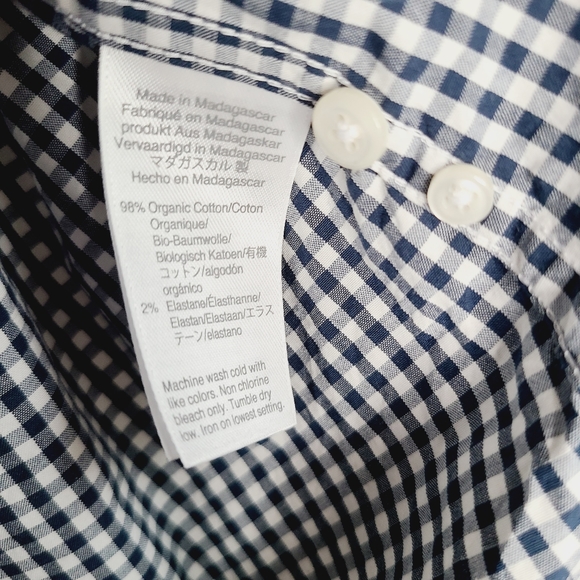 J. Crew Classic Cotton Gingham Button Down Shirt - Picture 3 of 5